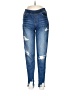 Grace & Lace Hearts Blue Jeans Size M - photo 1