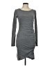 Leith Solid Gray Casual Dress Size M - photo 1