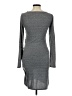 Leith Solid Gray Casual Dress Size M - photo 2