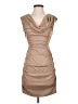 Bebe 100% Polyester Solid Tan Cocktail Dress Size XS - photo 1