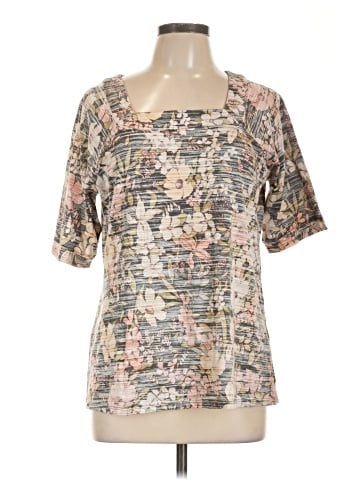 Christopher & Banks Short Sleeve Blouse (view 1)