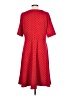 Lands' End Polka Dots Red Casual Dress Size L - photo 2