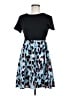 Shein 100% Polyester Animal Print Blue Casual Dress Size 6 - photo 1