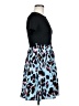 Shein 100% Polyester Animal Print Blue Casual Dress Size 6 - photo 4