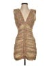 Zara Tweed Tan Cocktail Dress Size S - photo 1