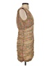Zara Tweed Tan Cocktail Dress Size S - photo 4