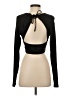 Shein Black Long Sleeve Top Size 4 - photo 2