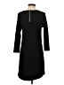 Vanity Solid Black Casual Dress Size S - photo 2