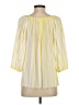 Diane von Furstenberg 100% Polyester Yellow 3/4 Sleeve Blouse Size 4 - photo 2