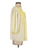 Diane von Furstenberg 100% Polyester Yellow 3/4 Sleeve Blouse Size 4 - photo 4