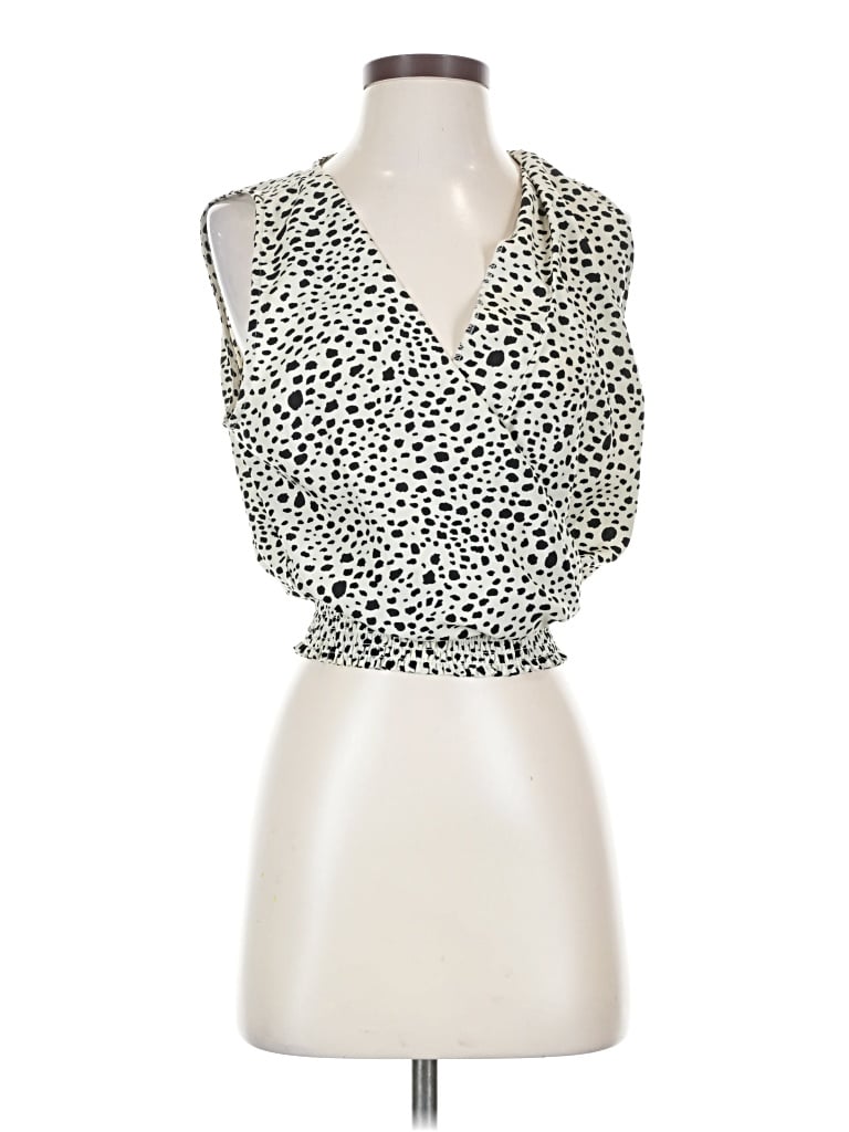 Pre-owned Bb Dakota By Steve Madden Sleeveless Blouse In White