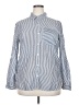ID:23 100% Tencel Stripes Blue Long Sleeve Button-Down Shirt Size XXL - photo 1