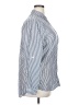 ID:23 100% Tencel Stripes Blue Long Sleeve Button-Down Shirt Size XXL - photo 4