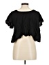 Shore 100% Rayon Black Short Sleeve Blouse Size M - photo 2