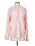 Universal Thread Stripes Orange Long Sleeve Button-Down Shirt Size S - photo 1