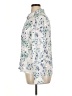 Como Black 100% Polyester Floral Ivory Long Sleeve Blouse Size XL - photo 5