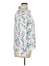 Como Black 100% Polyester Floral Ivory Long Sleeve Blouse Size XL - photo 4