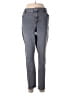 Gap Chevron-herringbone Gray Jeans Size 18 - photo 1