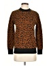Daily Ritual Animal Print Brown Pullover Sweater Size XS - photo 1