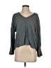 Vince. 100% Viscose Gray Long Sleeve Blouse Size S - photo 1