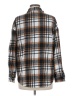 Shein 100% Polyester Plaid Brown Long Sleeve Blouse Size 6 - photo 2