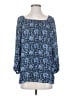 Banana Republic 100% Polyester Blue 3/4 Sleeve Blouse Size S - photo 1
