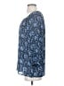 Banana Republic 100% Polyester Blue 3/4 Sleeve Blouse Size S - photo 5