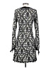 Wrapper Argyle Gray Casual Dress Size S - photo 2