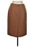 Halogen Solid Brown Tan Formal Skirt Size 8 - photo 2