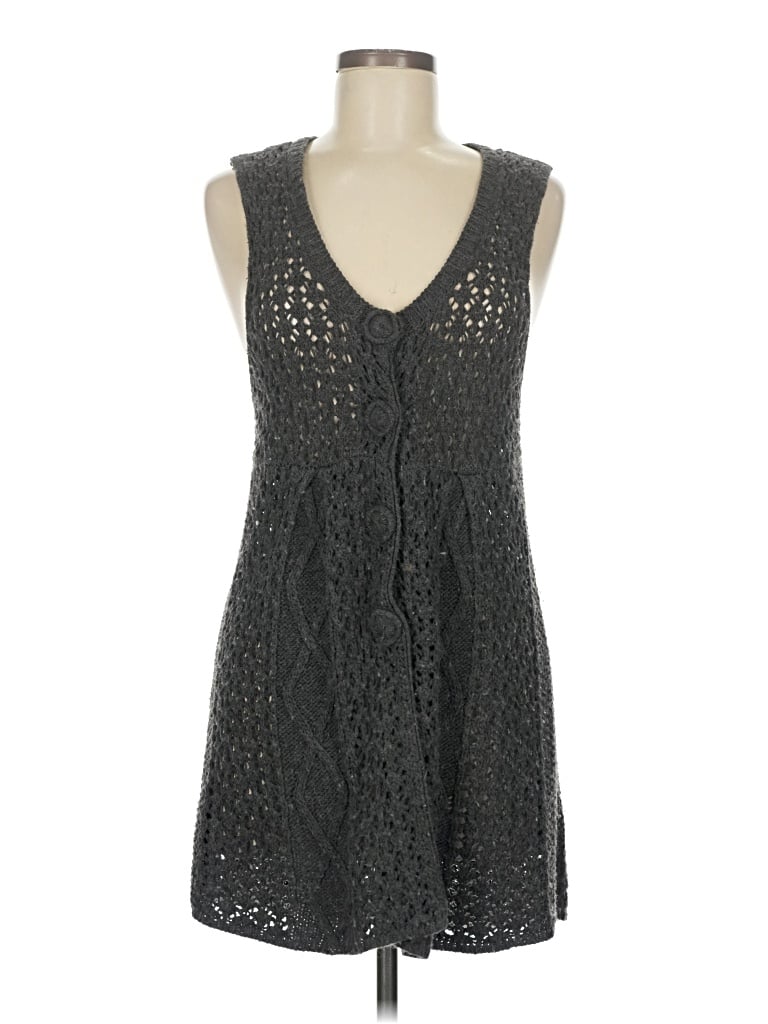 Pre-owned Vertigo Paris Cardigan Sweater In Gray