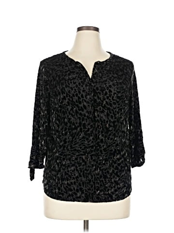 Roz & Ali 3/4 Sleeve Blouse (view 1)