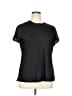 Express Outlet 100% Polyester Black Short Sleeve Blouse Size XL - photo 1