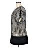 Ashley Stewart Silver Black Short Sleeve Blouse Size XL (estimated) - photo 5