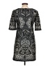 Karin Stevens Paisley Gray Blue Casual Dress Size L - photo 2