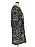 Karin Stevens Paisley Gray Blue Casual Dress Size L - photo 4