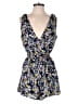 Cupcakes & Cashmere 100% Polyester Floral Blue Romper Size S - photo 1