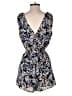Cupcakes & Cashmere 100% Polyester Floral Blue Romper Size S - photo 2