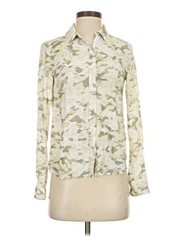 Ecru Long Sleeve Blouse (view 1)