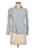 Rails 100% Rayon Stripes Blue Long Sleeve Button-Down Shirt Size XS - photo 1