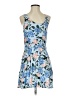 Talula 100% Rayon Floral Blue Cocktail Dress Size S - photo 1