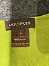 MULTIPLES Green Sleeveless T-Shirt Size L - photo 7