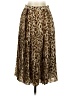 J.Crew 100% Polyester Animal Print Brown Casual Skirt Size 00 - photo 1