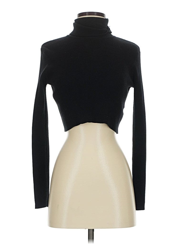 Pre-owned Mimosa Turtleneck Sweater In Black