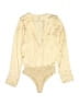 Blanc 100% Polyester Gold Bodysuit Size M - photo 2