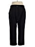 Lands' End Solid Black Active Pants Size 1X - photo 2
