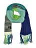 Unbranded Stripes Green Blue Scarf One size - photo 1