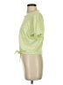 NSF 100% Cotton Solid Green Short Sleeve Top Size S - photo 5