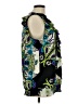 Milano 100% Polyester Green Black Sleeveless Blouse Size M - photo 4