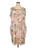 violet b. Floral Tan Cocktail Dress Size 2X - photo 1