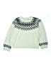 Cat & Jack Chevron-herringbone Green Pullover Sweater Size 14 - 16 - photo 1